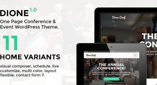 Dione 1.2.7 – Conference & Event WordPress Theme