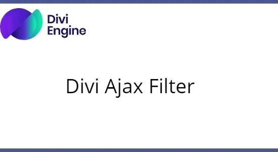Divi Ajax Filter plugin