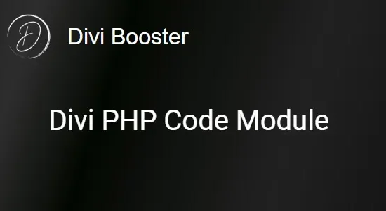 Divi PHP Code Module
