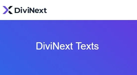 DiviNext Texts 2.3