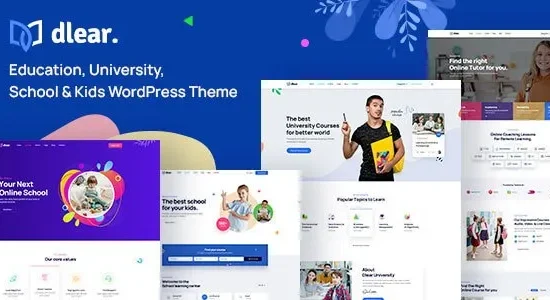 Dlear – Education, University & School WordPress Theme