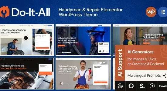 Do-It-All – Handyman & Repair Elementor WordPress Theme