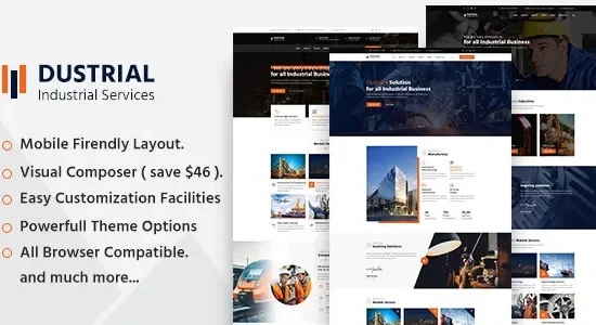 Dustrial 5.0.0 – Factory & Industrial WordPress Theme