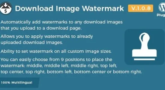 Easy Digital Downloads: Download Image Watermark