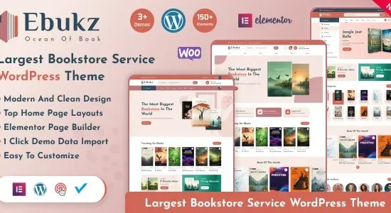 Ebukz – eBook & eReading Shop WordPress Theme