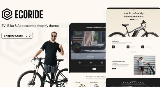 Ecoride EV Bike Single Product Shopify Theme