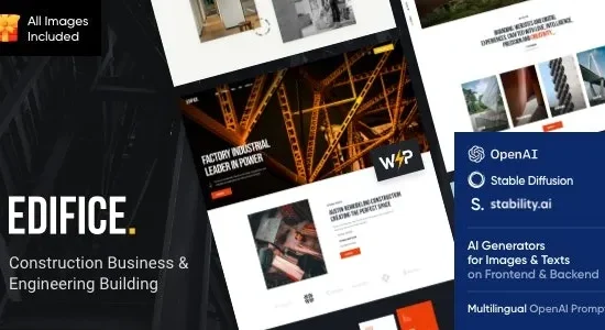 Edifice - Construction & Building WordPress Theme