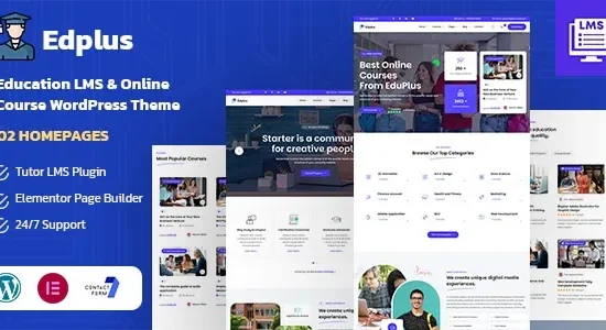 Edplus - Education & Online Course WordPress Theme