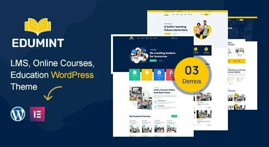 Edumint 1.0.4 – LMS, Online Courses, Education WordPress Theme