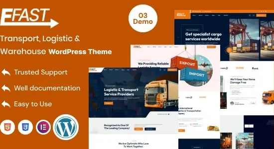 Efast – Transport, Logistic & Warehouse WordPress Theme