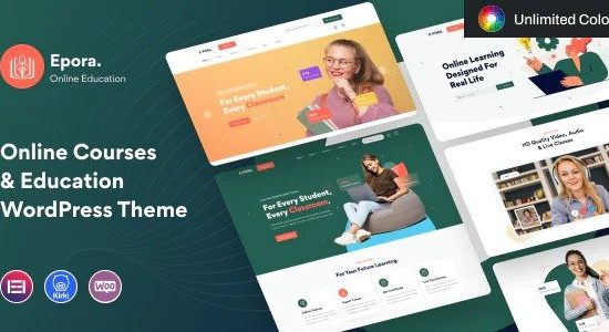Epora 1.0.8 – Online Courses & Education WordPress Theme