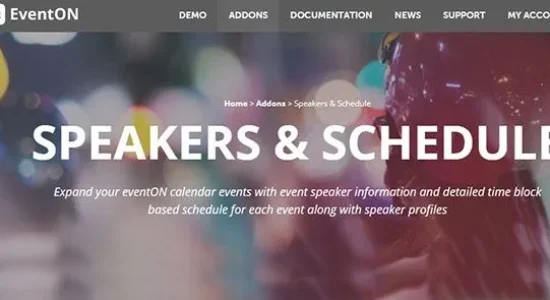 EventON Speakers & Schedule
