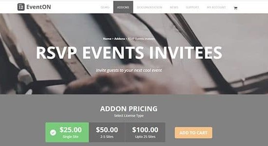 EventOn RSVP Events Invitees Add-on