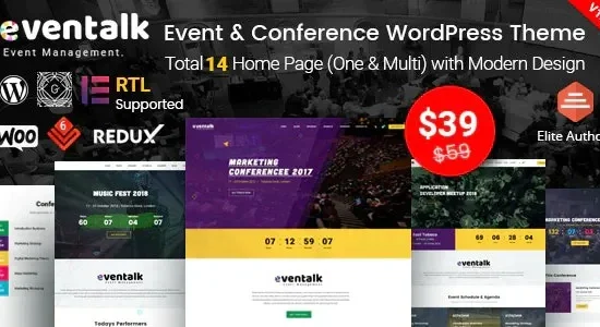 EvnTalk - Event Conference WordPress Theme