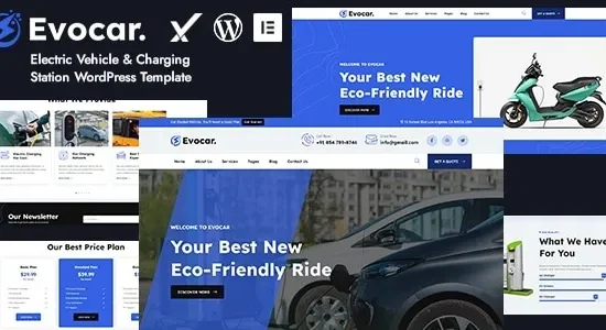 Evocar - Electric Vehicle & Charging Station WordPress Theme