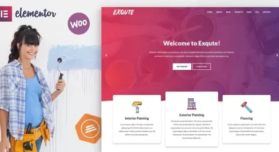 Exqute – Painting Company WordPress Theme
