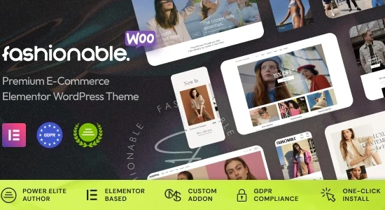 Fashionable – Clothing & Apparel WooCommerce WordPress Theme