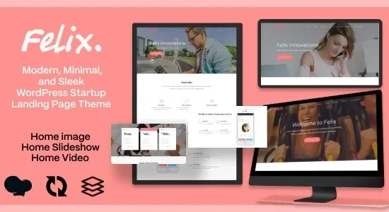 Felix. – Startup Landing Page WordPress Theme