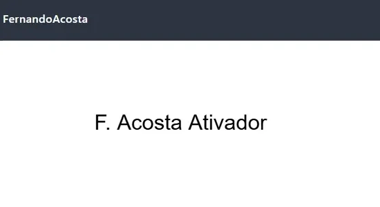 Fernando Acosta Activator