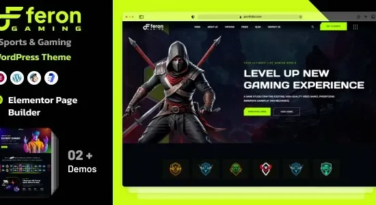 Feron 1.0 – eSports and Gaming WordPress Theme
