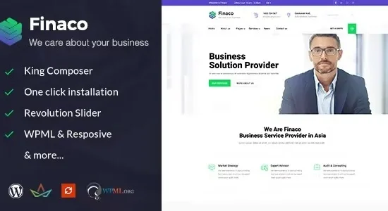 Finaco – Consulting & Business WordPress Theme