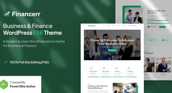Financerr- Business & Finance FSE WordPress Theme