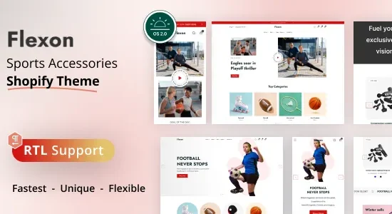 Flexon - Sports Accessories Shopify Theme