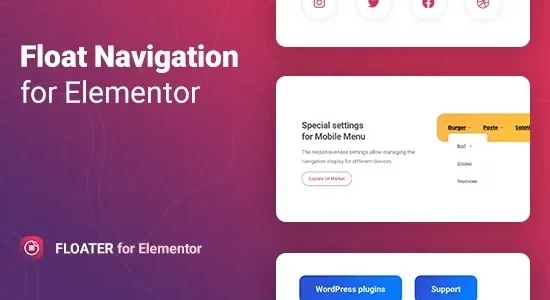 Floater – Sticky Navigation Menu for Elementor