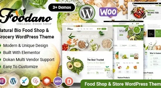 Foodano – Natural Food Shop WordPress Theme