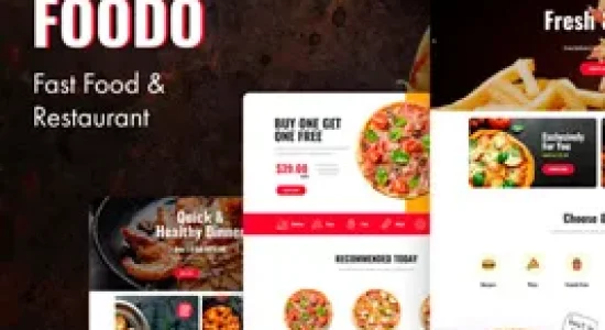Foodo – Fast Food & Pizza Elementor Templates