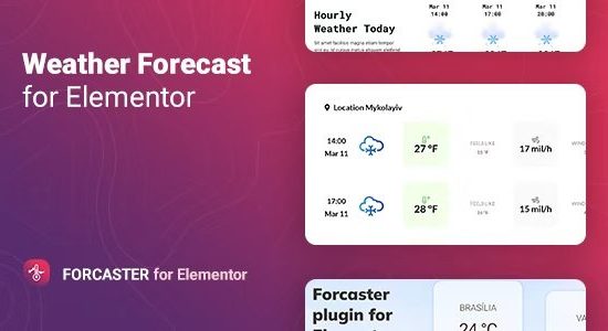 Forcaster 1.0.8 – Weather Forecast for Elementor