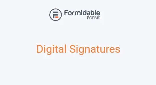 Formidable Forms Digital Signatures