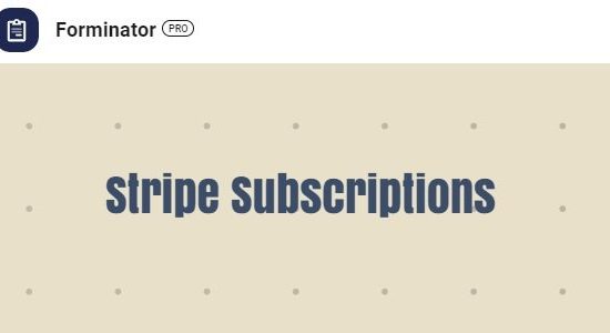 Forminator Pro Stripe Subscriptions Add-on