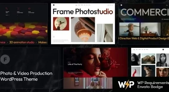 Frame 2.1.0 – Photo & Video Production WordPress Theme