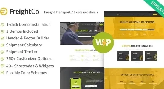 FreightCo - Transportation &; Warehousing Theme