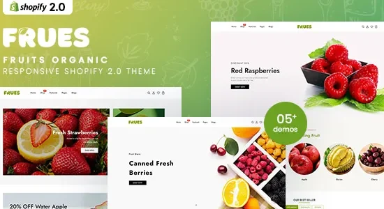 Frues - Fruits Organic Responsive Shopify 2.0 Theme
