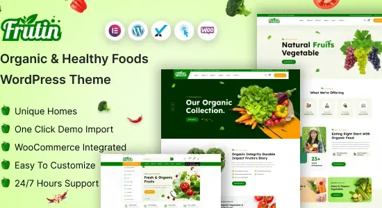 Frutin – Organic & Healthy Food WordPress Theme