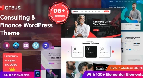 GTBUS – Business Consulting WordPress Theme