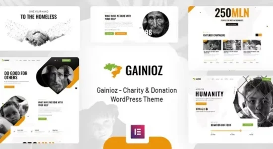 Gainioz – Charity & Donation WordPress Theme