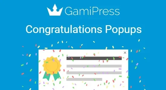 GamiPress Congratulations Popups