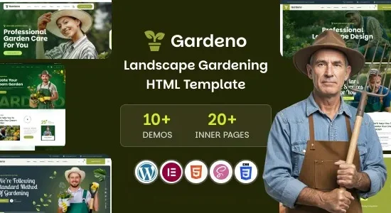 Gardeno – Gardening and Landscaping WordPress Theme