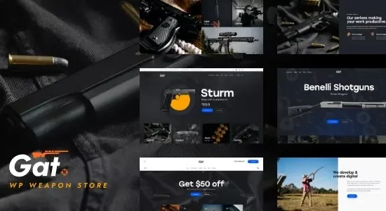 Gat – Gun & Weapon Store WordPress Theme