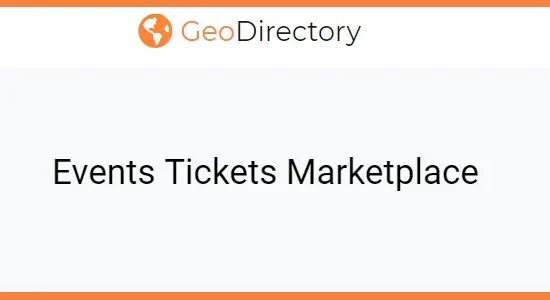 GeoDirectory Events Tickets Marketplace