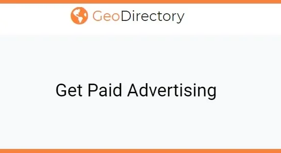 GeoDirectory GetPaid Advertising