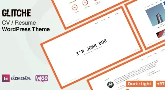 Glitche – CVResume Theme