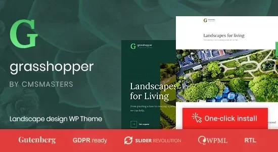 Grasshopper - Landscape Design and Gardening Services WP Theme