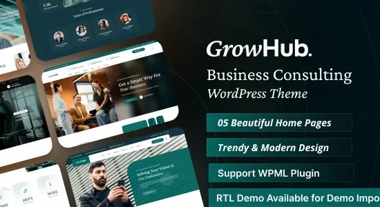GrowHub - Business Consulting WordPress Theme