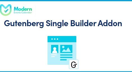 Gutenberg Single Builder for Modern Events Calendar 1.1.6