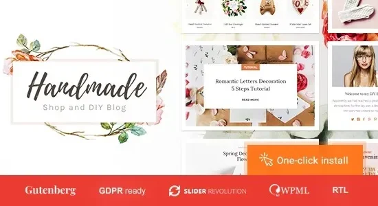 Handmade Shop – Handicraft Blog & Store Creative WordPress Theme