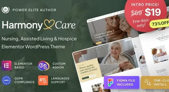 Harmony Care – Private Nursing Home & Senior Care WordPress Theme